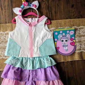 LOL Surprise Unicorn Girl Costume size 5